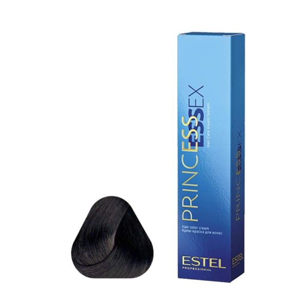 Estel 1/0 Крем-краска ESSEX, черный классический, 60 мл
