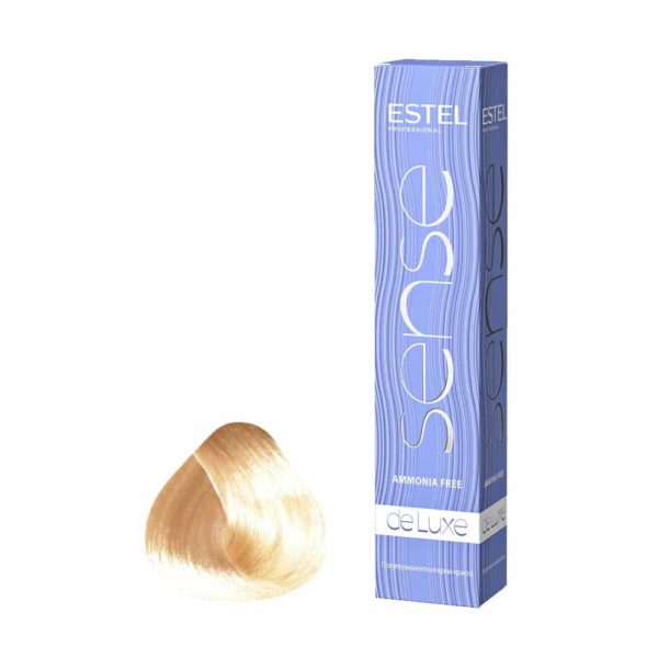 Estel 10/65 Крем-краска Sense De Luxe, светлый блондин фиолетово-красный, 60 мл