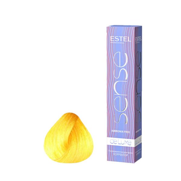 Estel SE/33 Крем-краска Sense De Luxe, желтый (Correct), 60 мл