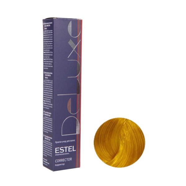 Estel 0/33 Краска-уход De Luxe, желтый (Correct), 60 мл