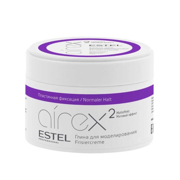 Estel Airex Глина для моделирования волос с матовым эффектом пластичная фиксация, 65 мл