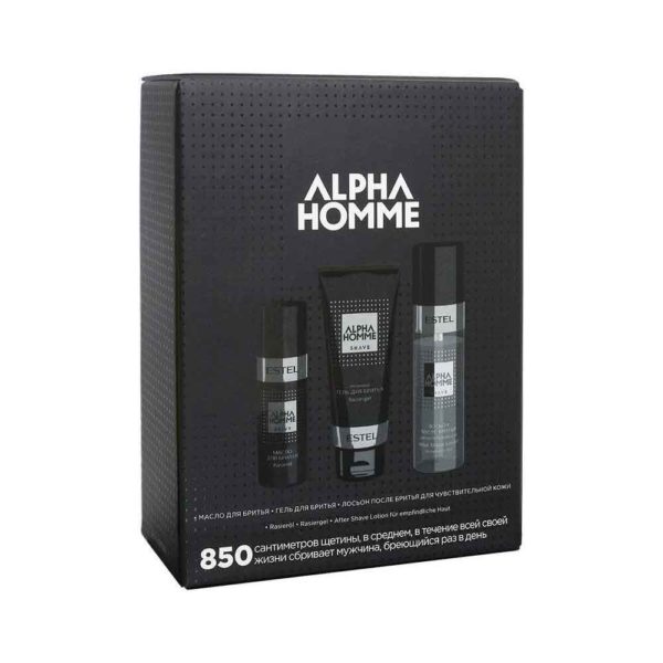 Estel Alpha Homme Набор для бритья масло, гель, лосьон, 50+100+100 мл