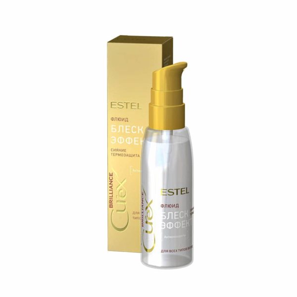Estel CUREX Brilliance Флюид "Блеск-эффект" с термозащитой для всех типов волос, 100 мл