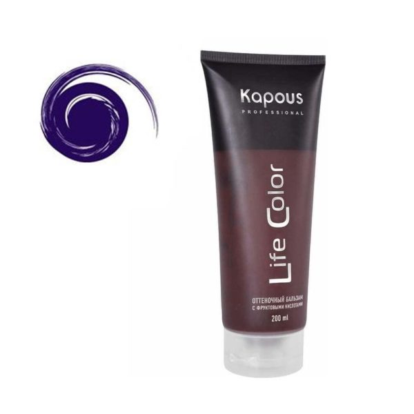 Kapous Life Color Оттеночный бальзам для волос, темный баклажан, 200 мл