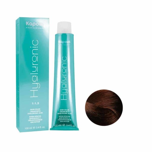 Kapous Hialuronic краска для волос HY 6.4 Темный блондин медный, 100 мл