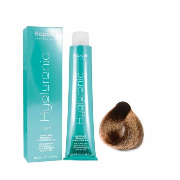 Kapous Hialuronic краска для волос HY 5.3 Светлый коричневый золотистый, 100 мл