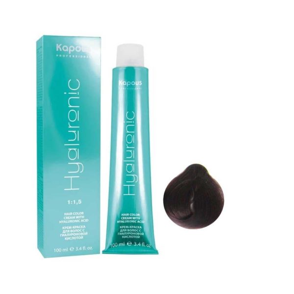 Kapous Hialuronic краска для волос HY 4.6 Коричневый красный, 100 мл