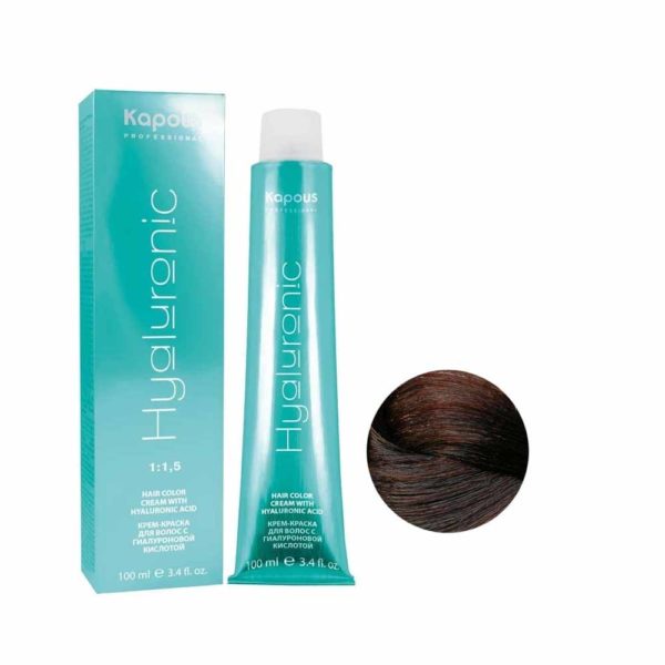 Kapous Hialuronic краска для волос HY 5.32 Светлый коричневый палисандр, 100 мл