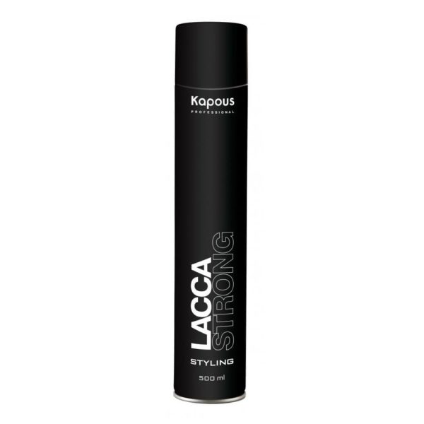 Kapous Styling Lacca Strong Лак аэрозольный для волос сильной фиксации, 500 мл