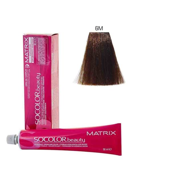 MATRIX SOCOLOR.beauty краска 6M темный блондин мокка, 90 мл