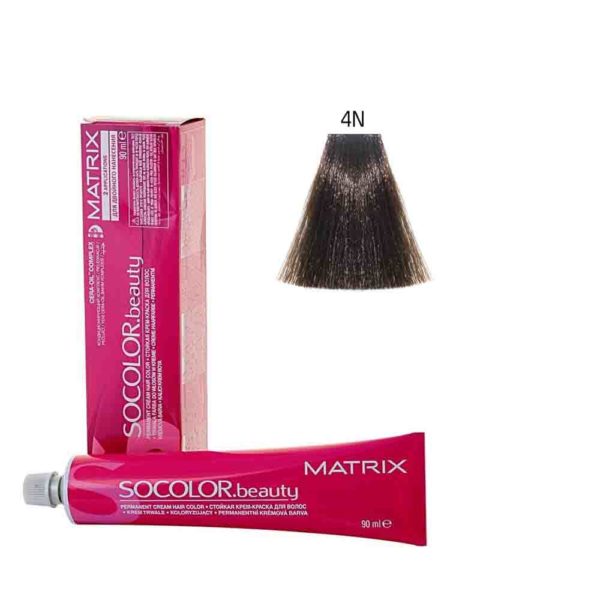 MATRIX SOCOLOR.beauty краска для волос 4N, шатен, 90 мл