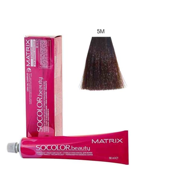 MATRIX SOCOLOR.beauty краска 5M светлый шатен мокка, 90 мл