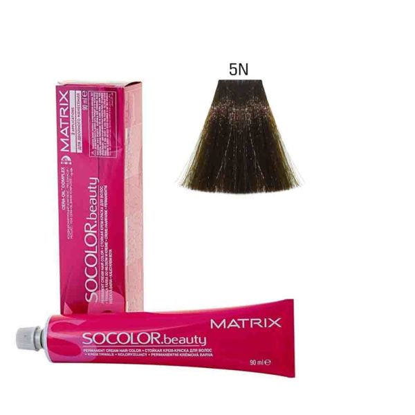 MATRIX SOCOLOR.beauty краска для волос 5N, светлый шатен, 90 мл