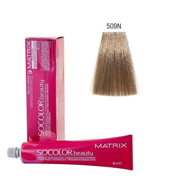 MATRIX SOCOLOR.beauty EXTRA COVERAGE краска 509N очень светлый блондин, 90 мл