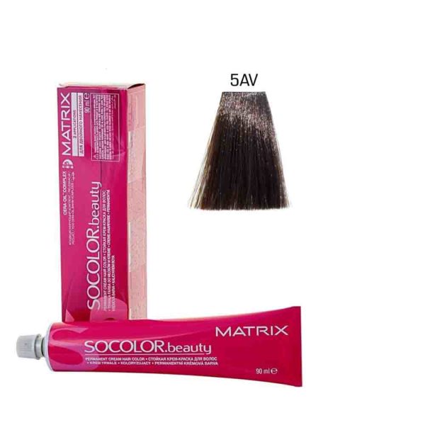 MATRIX SOCOLOR.beauty краска 5AV светлый шатен пепельно-перламутровый, 90 мл