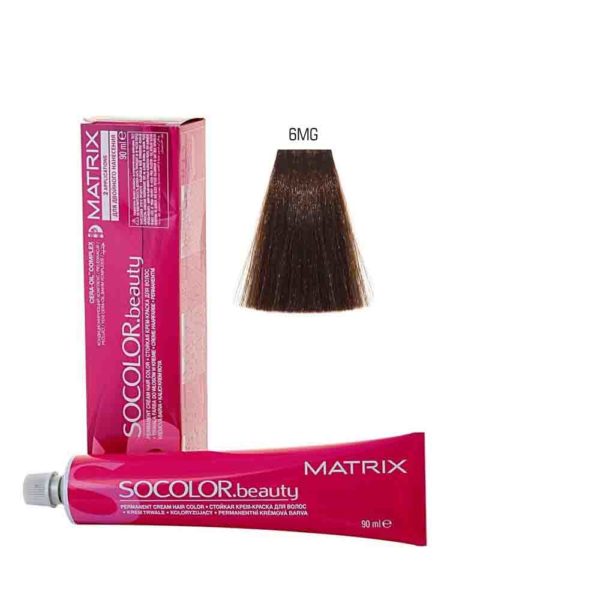 MATRIX SOCOLOR.beauty краска 6MG темный блондин мокка золотистый, 90 мл