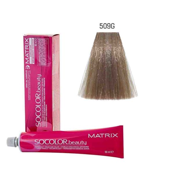 MATRIX SOCOLOR.beauty EXTRA COVERAGE краска 509G очень светлый блондин золотистый, 90 мл