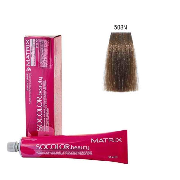 MATRIX SOCOLOR.beauty EXTRA COVERAGE краска 508NA светлый блондин натуральный пепельный, 90 мл