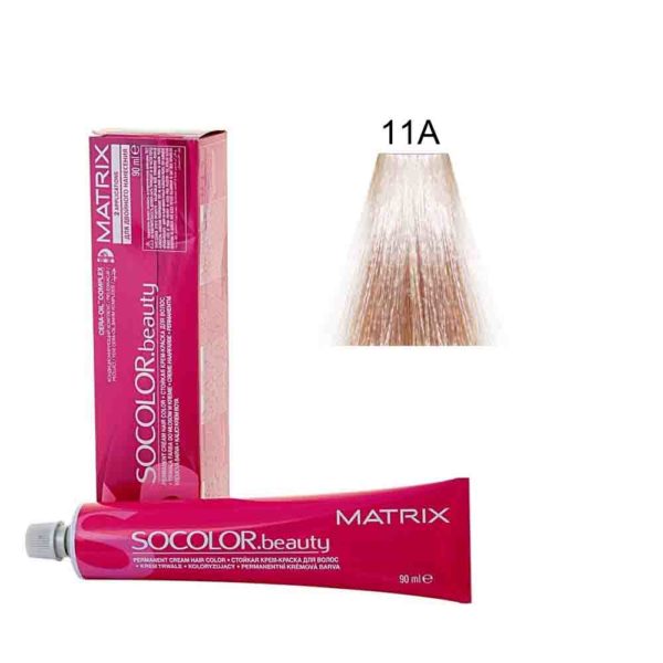 MATRIX SOCOLOR.beauty краска для волос 11A, ультра светлый блондин пепельный, 90 мл