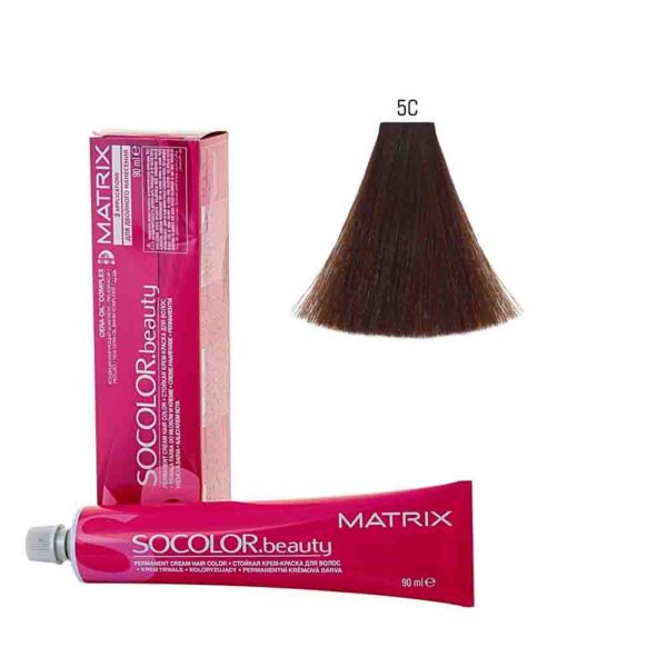 MATRIX SOCOLOR.beauty краска 5C светлый шатен медный, 90 мл