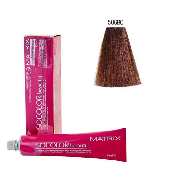 MATRIX SOCOLOR.beauty EXTRA COVERAGE краска 506BC темный блондин коричнево-медный, 90 мл