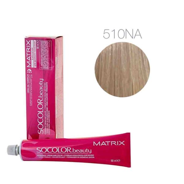 MATRIX SOCOLOR.beauty EXTRA COVERAGE краска 510NA очень-очень светлый блондин натуральный пепельный, 90 мл