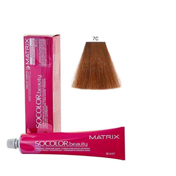 MATRIX SOCOLOR.beauty краска 7C блондин медный, 90 мл