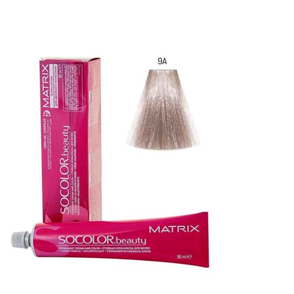 MATRIX SOCOLOR.beauty краска для волос 9A, очень светлый блондин пепельный, 90 мл