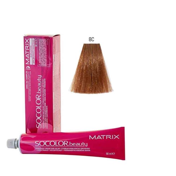 MATRIX SOCOLOR.beauty краска 8С светлый блондин медный, 90 мл