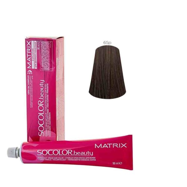 MATRIX SOCOLOR.beauty краска 6SP темный блондин серебристый жемчужный, 90 мл