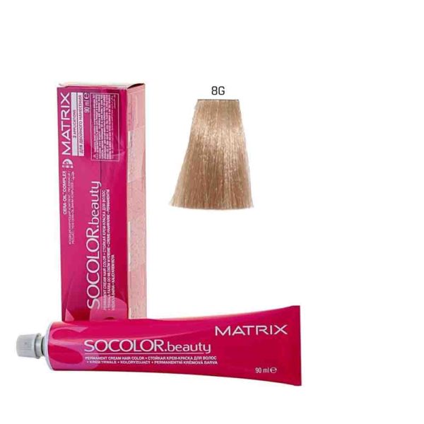 MATRIX SOCOLOR.beauty краска 8G светлый блондин золотистый, 90 мл