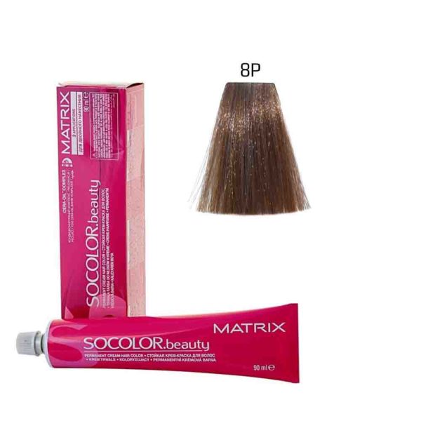 MATRIX SOCOLOR.beauty краска 8P светлый блондин жемчужный, 90 мл