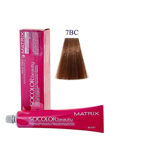 MATRIX SOCOLOR.beauty краска 7BC блондин коричнево-медный, 90 мл