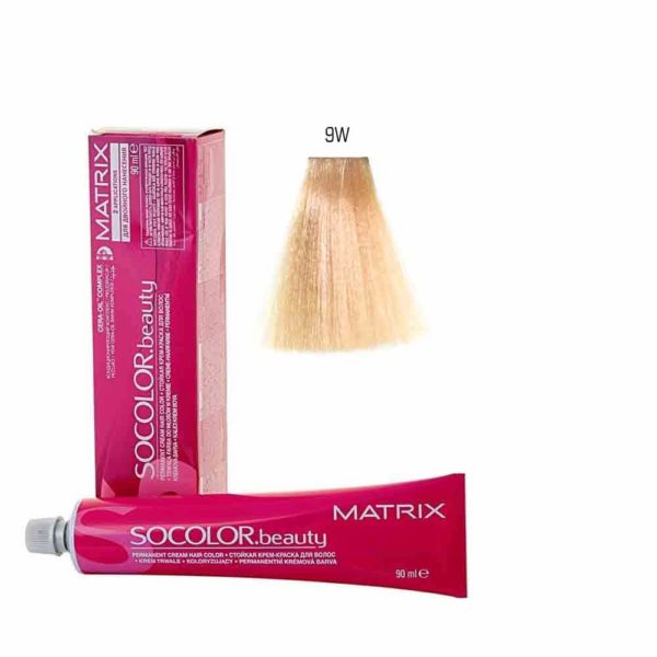 MATRIX SOCOLOR.beauty краска 9W теплый очень светлый блондин, 90 мл