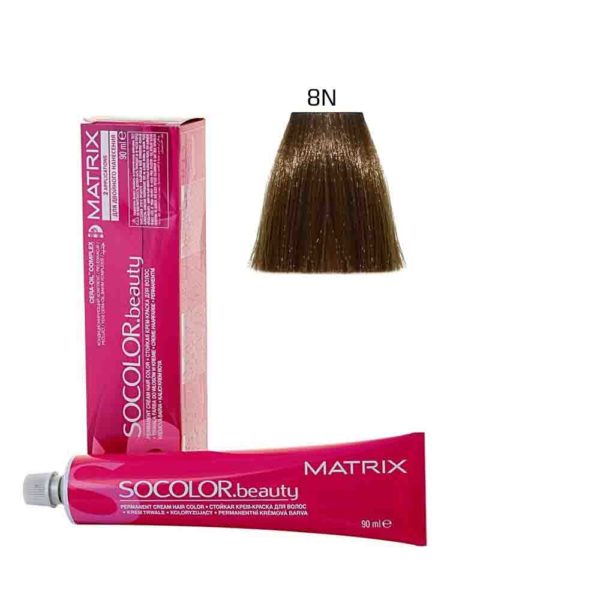 MATRIX SOCOLOR.beauty краска для волос 8N, светлый блондин, 90 мл