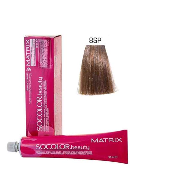 MATRIX SOCOLOR.beauty краска 8SP светлый блондин серебристый жемчужный, 90 мл