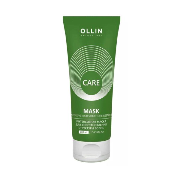 Ollin СARE Интенсивная маска для восстановления структуры волос, 200 мл