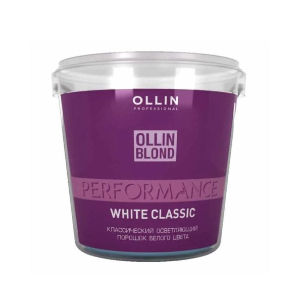 Ollin BLOND PERFORMANCE Осветляющий порошок классический белый, 500 г
