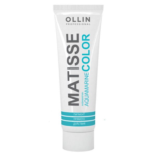 Ollin MATISSE COLOR Пигмент прямого действия aquamarine аквамарин, 100 мл