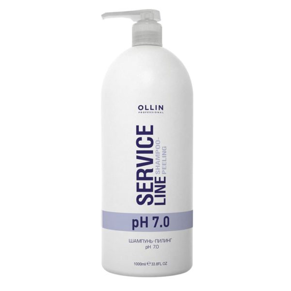 Ollin Service Line Peeling Shampoo  Шампунь-пилинг рН 7.0, 1000 мл