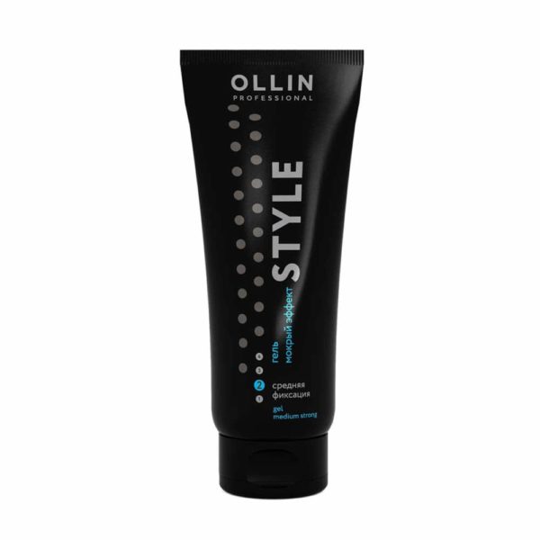 Ollin Style Wet Gel Medium  Гель мокрый эффект средней фиксации, 200 мл