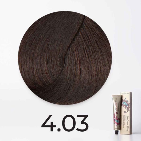 FarmaVita LIVE COLOR PLUS Краситель для волос 4.03, 100 мл