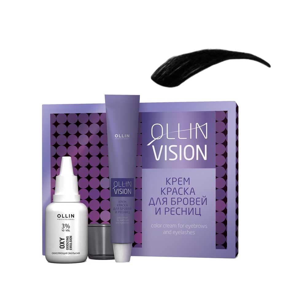 Ollin vision крем краска для бровей