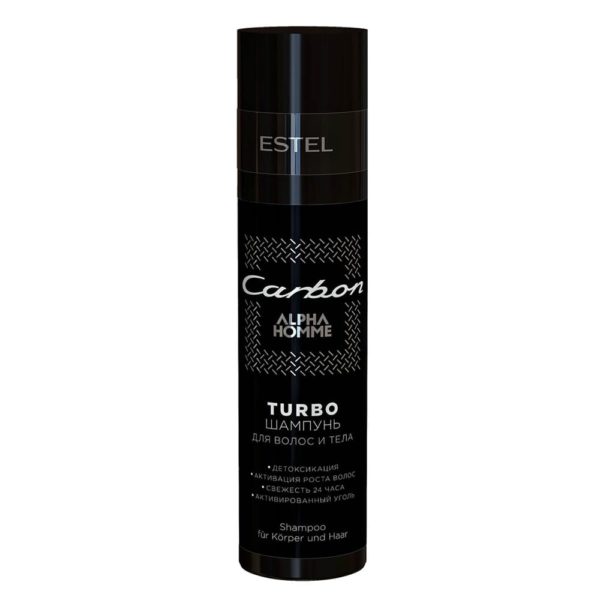Estel Alpha Homme Carbon TURBO-шампунь для волос и тела, 250 мл