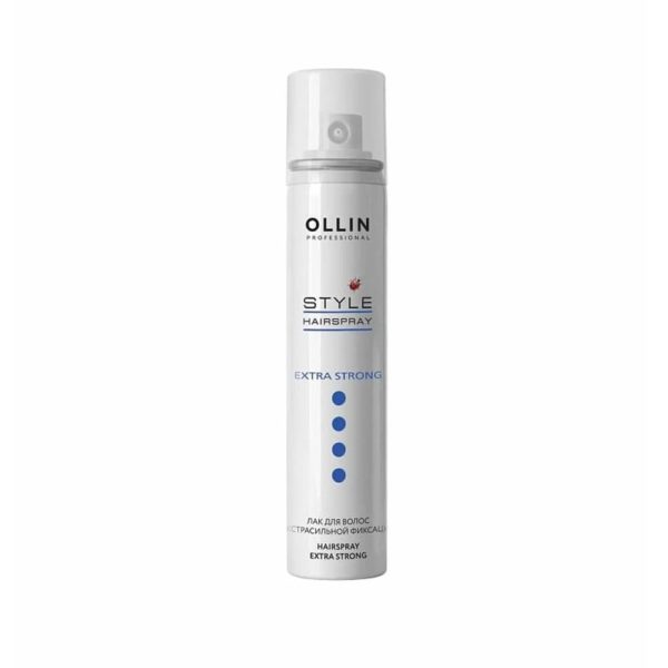 Ollin Style Hairspray Extra Strong  Лак для волос экстрасильной фиксации, 450 мл