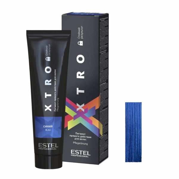 Estel xtro black Пигмент прямого действия для волос, синий, 100 мл