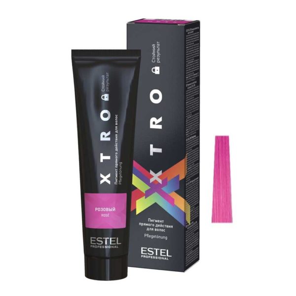 Estel xtro black Пигмент прямого действия для волос, розовый, 100 мл