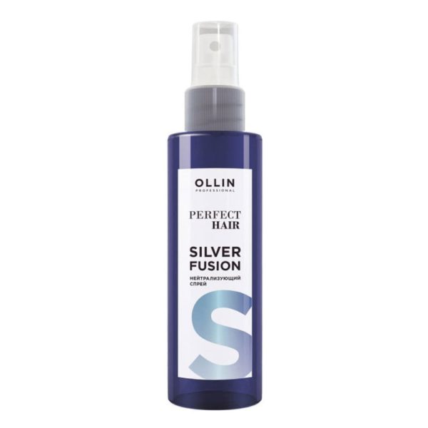 Ollin Perfect Hair Silver Fusion Спрей нейтрализующий для волос, 120 мл
