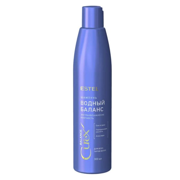 Estel CUREX Aqua Balance Шампунь "Водный баланс" для всех типов волос, 300 мл