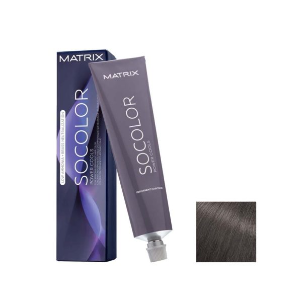 MATRIX SOCOLOR.beauty краска 6AA темный блондин глубокий пепельный, 90 мл